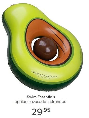 Aanbiedingen Swim essentials opblaas avocado + strandbal - Swim Essentials - Geldig van 06/06/2021 tot 12/06/2021 bij Baby & Tiener Megastore