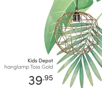 Aanbiedingen Kids depot hanglamp toss gold - KidsDepot  - Geldig van 06/06/2021 tot 12/06/2021 bij Baby & Tiener Megastore