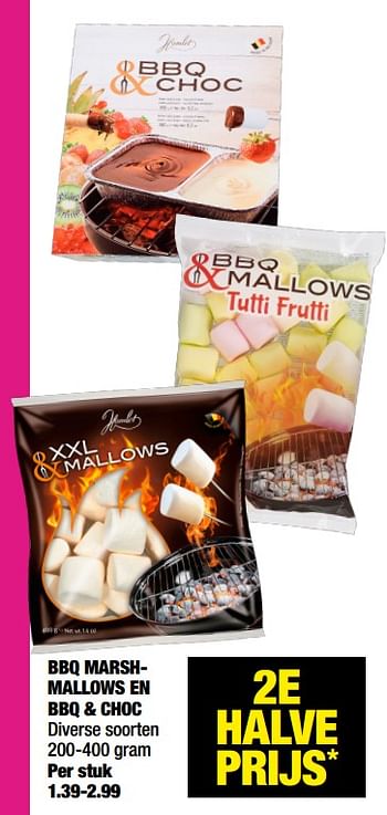 Aanbiedingen Bbq marshmallows en bbq + choc - Huismerk - Big Bazar - Geldig van 07/06/2021 tot 20/06/2021 bij Big Bazar