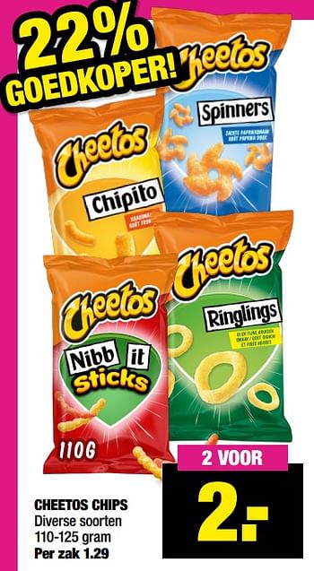 Aanbiedingen Cheetos chips - Cheetos  - Geldig van 07/06/2021 tot 20/06/2021 bij Big Bazar