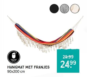 Aanbiedingen Hangmat met franjes - Huismerk - Xenos - Geldig van 24/05/2021 tot 11/07/2021 bij Xenos