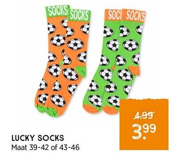 Aanbiedingen Lucky socks - Huismerk - Xenos - Geldig van 07/06/2021 tot 20/06/2021 bij Xenos