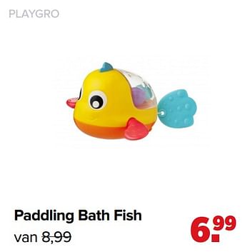 Aanbiedingen Paddling bath fish - Playgro - Geldig van 07/06/2021 tot 03/07/2021 bij Baby-Dump