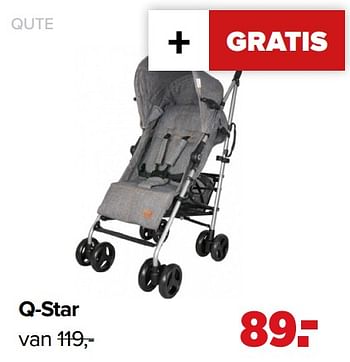 Aanbiedingen Q-star - Qute  - Geldig van 07/06/2021 tot 03/07/2021 bij Baby-Dump