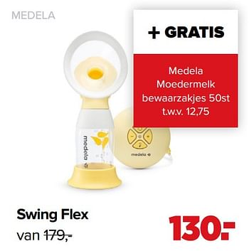 Aanbiedingen Swing flex - Medela - Geldig van 07/06/2021 tot 03/07/2021 bij Baby-Dump