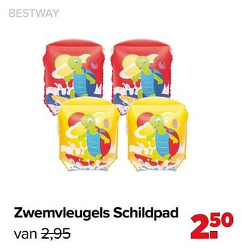 Aanbiedingen Zwemvleugels schildpad - BestWay - Geldig van 07/06/2021 tot 03/07/2021 bij Baby-Dump