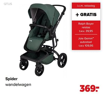 Aanbiedingen Spider wandelwagen - QTUS - Geldig van 07/06/2021 tot 03/07/2021 bij Baby-Dump