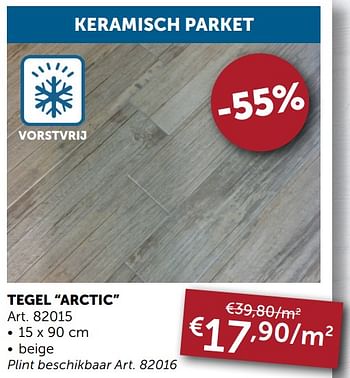 Aanbiedingen Keramisch parket tegel arctic - Geldig van 29/06/2021 tot 26/07/2021 bij Zelfbouwmarkt