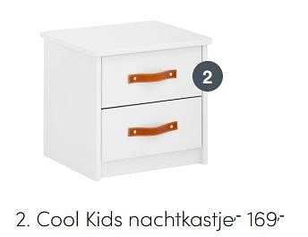 Aanbiedingen Cool kids nachtkastje - Cool Kids - Geldig van 13/06/2021 tot 19/06/2021 bij Baby & Tiener Megastore