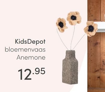 Aanbiedingen Kidsdepot bloemenvaas anemone - KidsDepot  - Geldig van 13/06/2021 tot 19/06/2021 bij Baby & Tiener Megastore