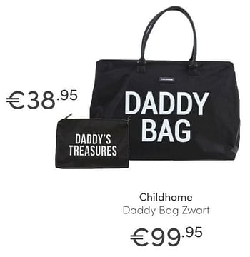 Aanbiedingen Childhome daddy bag zwart - Childhome - Geldig van 13/06/2021 tot 19/06/2021 bij Baby & Tiener Megastore