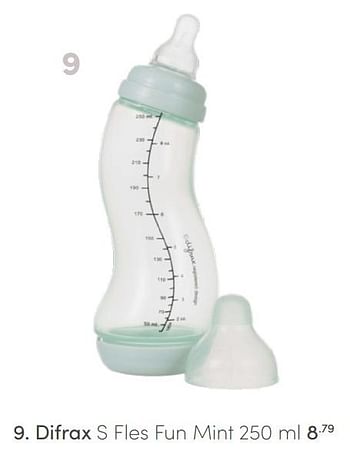 Aanbiedingen Difrax s fles fun mint - Difrax - Geldig van 13/06/2021 tot 19/06/2021 bij Baby & Tiener Megastore