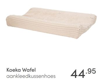 Aanbiedingen Koeka wafel aankleedkussenhoes - Koeka - Geldig van 13/06/2021 tot 19/06/2021 bij Baby & Tiener Megastore