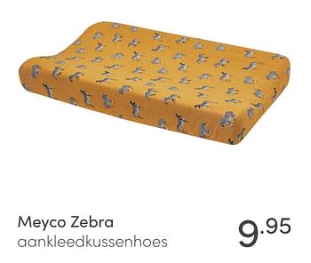 Aanbiedingen Meyco zebra aankleedkussenhoes - Meyco - Geldig van 13/06/2021 tot 19/06/2021 bij Baby & Tiener Megastore