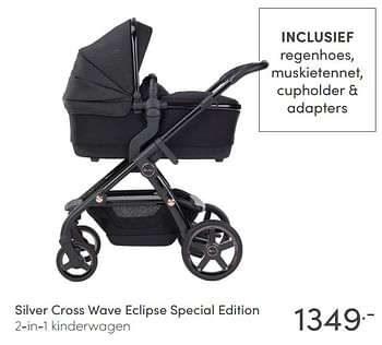 Aanbiedingen Silver cross wave eclipse special edition 2-in-1 kinderwagen - Silver Cross - Geldig van 13/06/2021 tot 19/06/2021 bij Baby & Tiener Megastore