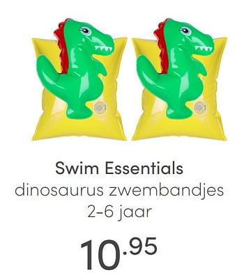 Aanbiedingen Swim essentials dinosaurus zwembandjes - Swim Essentials - Geldig van 13/06/2021 tot 19/06/2021 bij Baby & Tiener Megastore