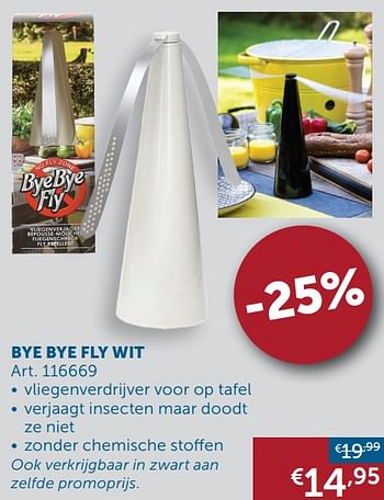 Aanbiedingen Bye bye fly wit - Geldig van 22/06/2021 tot 19/07/2021 bij Zelfbouwmarkt