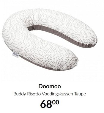 Aanbiedingen Doomoo buddy risotto voedingskussen taupe - Doomoo - Geldig van 15/06/2021 tot 19/07/2021 bij Babypark