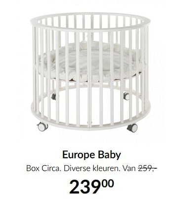 Aanbiedingen Europe baby box circa - Europe baby - Geldig van 15/06/2021 tot 19/07/2021 bij Babypark