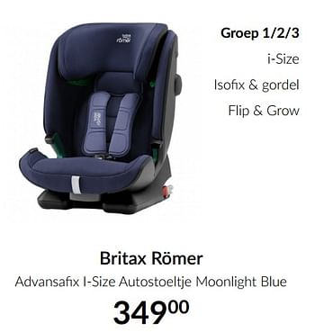 Aanbiedingen Britax römer advansafix i-size autostoeltje moonlight blue - Britax - Geldig van 15/06/2021 tot 19/07/2021 bij Babypark