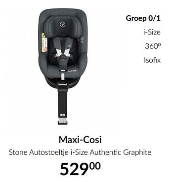 Aanbiedingen Maxi-cosi stone autostoeltje i-size authentic graphite - Maxi-cosi - Geldig van 15/06/2021 tot 19/07/2021 bij Babypark