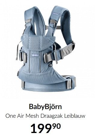 Aanbiedingen Babybjörn one air mesh draagzak leiblauw - BabyBjorn - Geldig van 15/06/2021 tot 19/07/2021 bij Babypark