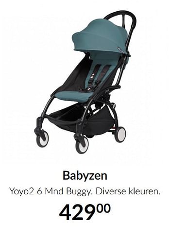 Aanbiedingen Babyzen yoyo2 6 mnd buggy - Babyzen - Geldig van 15/06/2021 tot 19/07/2021 bij Babypark