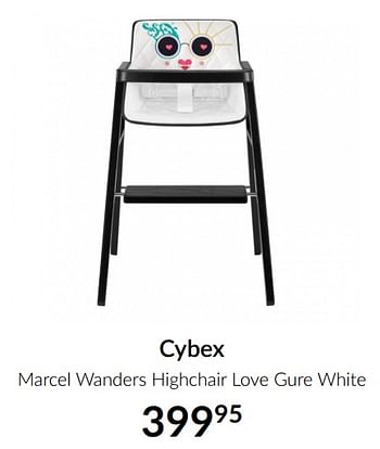 Aanbiedingen Cybex marcel wanders highchair love gure white - Cybex - Geldig van 15/06/2021 tot 19/07/2021 bij Babypark