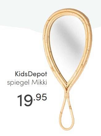 Aanbiedingen Kidsdepot spiegel mikki - KidsDepot  - Geldig van 20/06/2021 tot 26/06/2021 bij Baby & Tiener Megastore