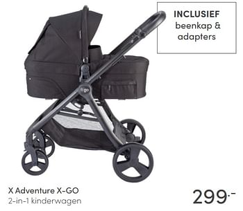 Aanbiedingen X adventure x-go 2-in-1 kinderwagen - Xadventure - Geldig van 20/06/2021 tot 26/06/2021 bij Baby & Tiener Megastore