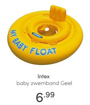 Aanbiedingen Intex baby zwemband geel - Intex - Geldig van 20/06/2021 tot 26/06/2021 bij Baby & Tiener Megastore