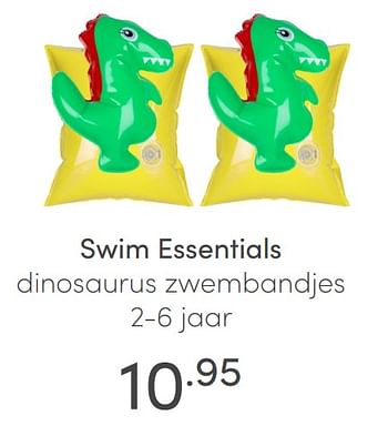 Aanbiedingen Swim essentials dinosaurus zwembandjes - Swim Essentials - Geldig van 20/06/2021 tot 26/06/2021 bij Baby & Tiener Megastore