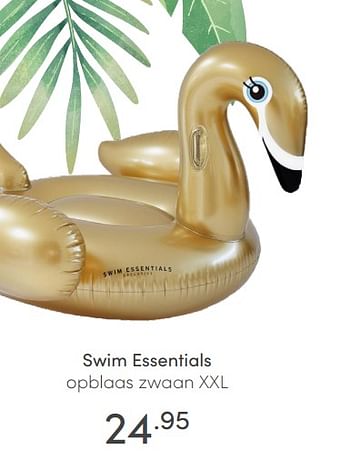 Aanbiedingen Swim essentials opblaas zwaan xxl - Swim Essentials - Geldig van 20/06/2021 tot 26/06/2021 bij Baby & Tiener Megastore
