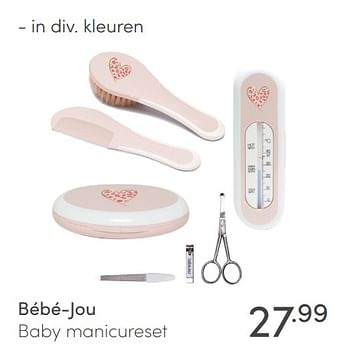 Aanbiedingen Bébé-jou baby manicureset - Bebe-jou - Geldig van 20/06/2021 tot 26/06/2021 bij Baby & Tiener Megastore