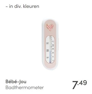 Aanbiedingen Bébé-jou badthermometer - Bebe-jou - Geldig van 20/06/2021 tot 26/06/2021 bij Baby & Tiener Megastore