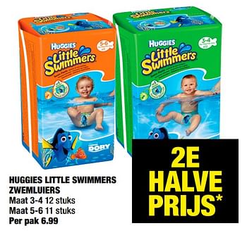 Aanbiedingen Huggies little swimmers zwemluiers - Huggies - Geldig van 21/06/2021 tot 04/07/2021 bij Big Bazar