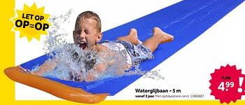 Aanbiedingen Waterglijbaan - Huismerk - Intertoys - Geldig van 19/06/2021 tot 04/07/2021 bij Intertoys