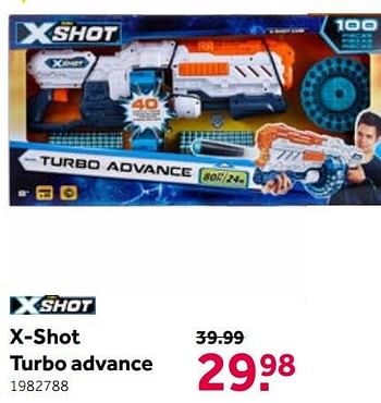 Aanbiedingen X-shot turbo advance - X-Shot - Geldig van 19/06/2021 tot 04/07/2021 bij Intertoys
