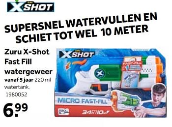 Aanbiedingen Zuru x-shot fast fill watergeweer - Zuru - Geldig van 19/06/2021 tot 04/07/2021 bij Intertoys