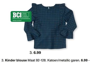 Aanbiedingen Kinder blouse - Huismerk - Zeeman  - Geldig van 01/02/2021 tot 30/06/2021 bij Zeeman