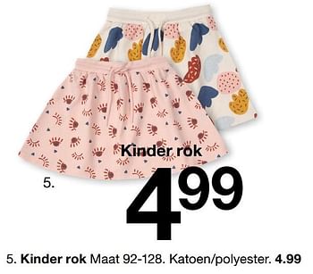 Aanbiedingen Kinder rok - Huismerk - Zeeman  - Geldig van 01/02/2021 tot 30/06/2021 bij Zeeman