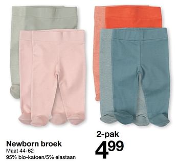 Aanbiedingen Newborn broek - Huismerk - Zeeman  - Geldig van 01/02/2021 tot 30/06/2021 bij Zeeman