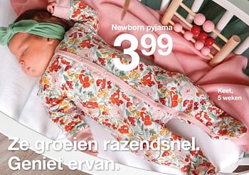Aanbiedingen Newborn pyjama - Huismerk - Zeeman  - Geldig van 01/02/2021 tot 30/06/2021 bij Zeeman