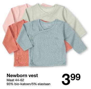 Aanbiedingen Newborn vest - Huismerk - Zeeman  - Geldig van 01/02/2021 tot 30/06/2021 bij Zeeman