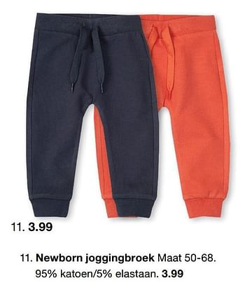 Aanbiedingen Newborn joggingbroek - Huismerk - Zeeman  - Geldig van 01/02/2021 tot 30/06/2021 bij Zeeman