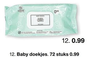 Aanbiedingen Baby doekjes - Huismerk - Zeeman  - Geldig van 01/02/2021 tot 30/06/2021 bij Zeeman