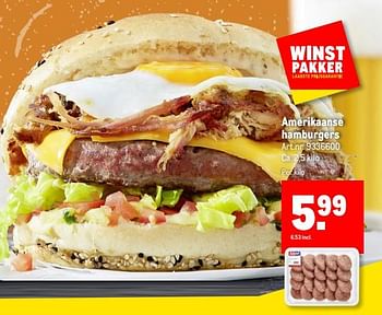 Aanbiedingen Amerikaanse hamburgers - Huismerk - Makro - Geldig van 23/06/2021 tot 20/07/2021 bij Makro