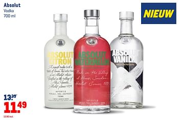 Aanbiedingen Absolut vodka - Absolut - Geldig van 23/06/2021 tot 20/07/2021 bij Makro