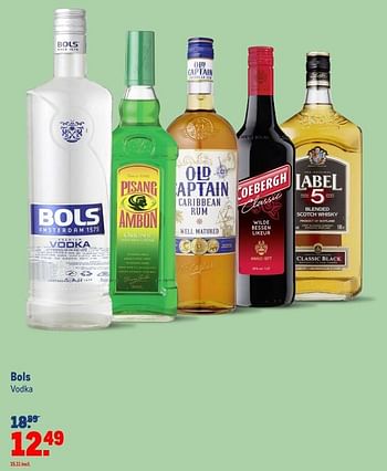 Aanbiedingen Bols vodka - Bols - Geldig van 23/06/2021 tot 20/07/2021 bij Makro