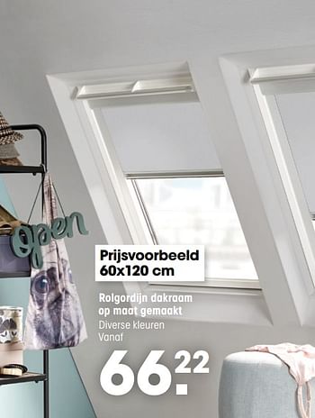 Aanbiedingen Rolgordijn dakraam op maat gemaakt - Huismerk - Kwantum - Geldig van 21/06/2021 tot 04/07/2021 bij Kwantum